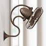 13" Melody Textured Bronze Finish Cage Wall Fan with Wall Control