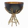 13" Soft Gold and Black Twig Bowl
