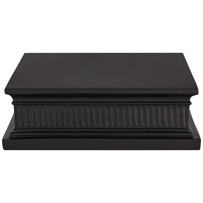 Image 4 13" Square Black Finish Pedestal Lamp Riser more views