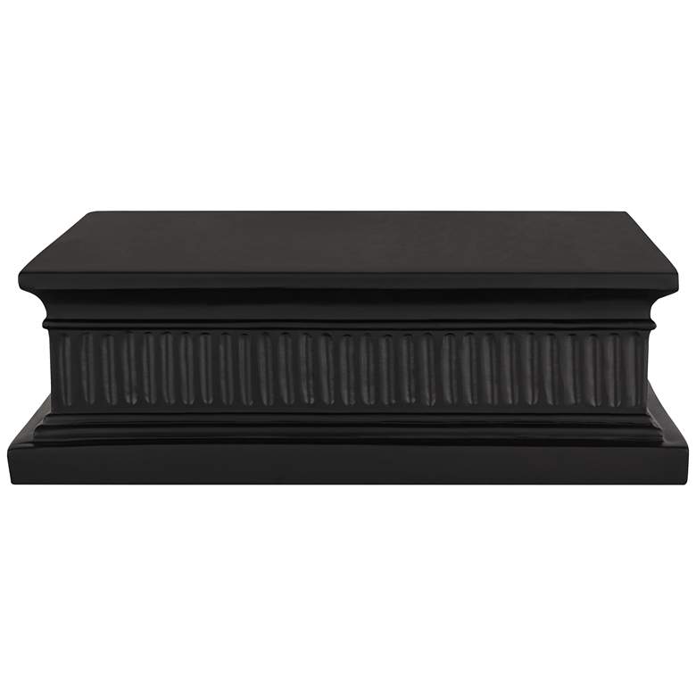 Image 5 13" Square Black Finish Pedestal Lamp Riser more views