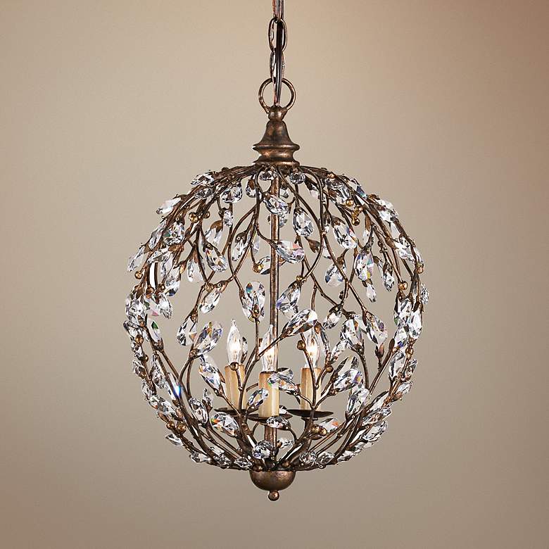 Image 1 13"x 19" CUPERTINO CHANDELIER IN BRONZE