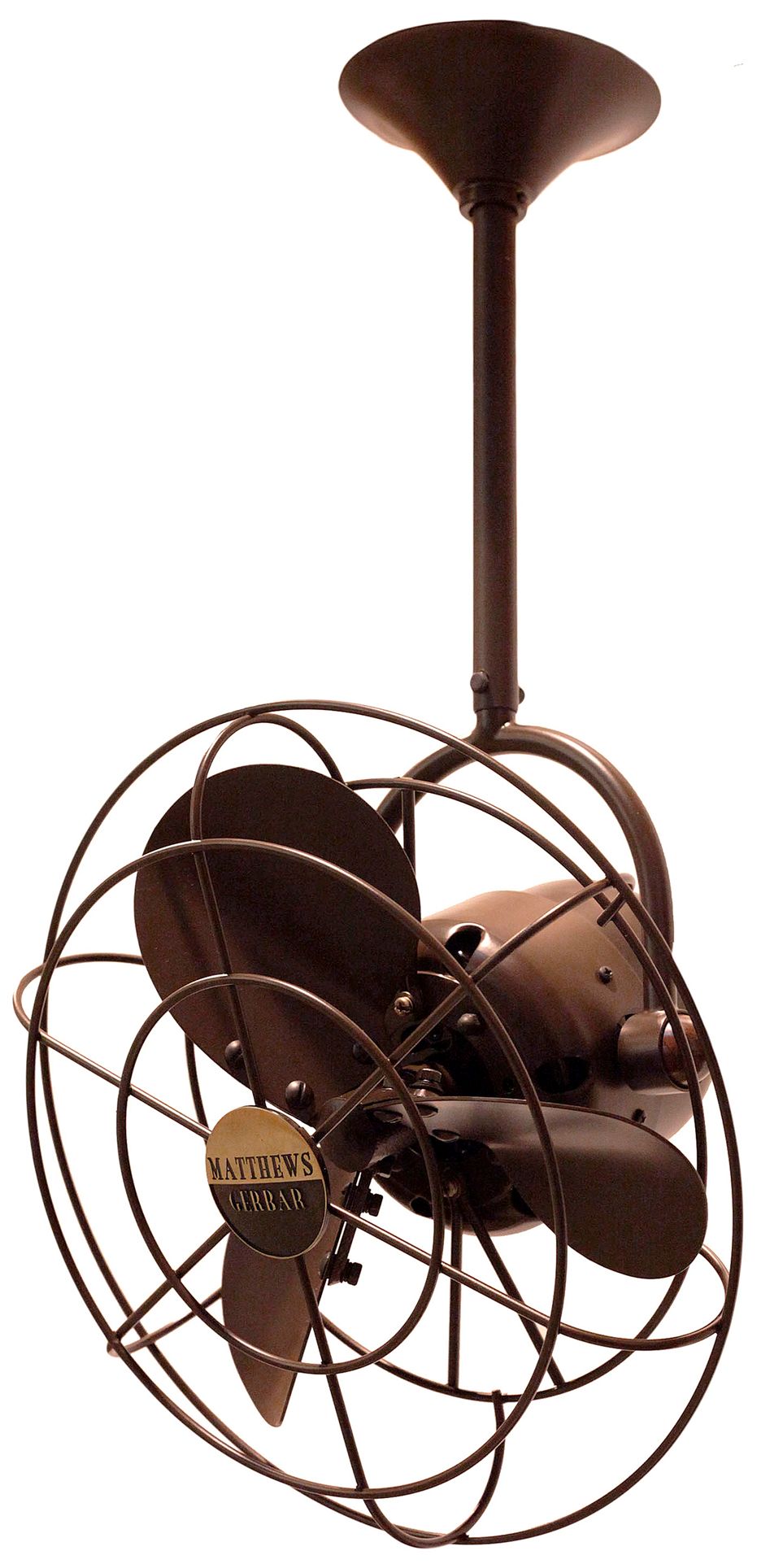 13" Matthews Bianca Directional Bronzette Ceiling Fan - Made to Order