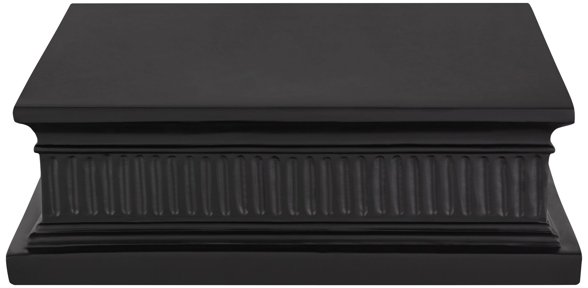 Image 4 13" Square Black Finish Pedestal Lamp Riser more views