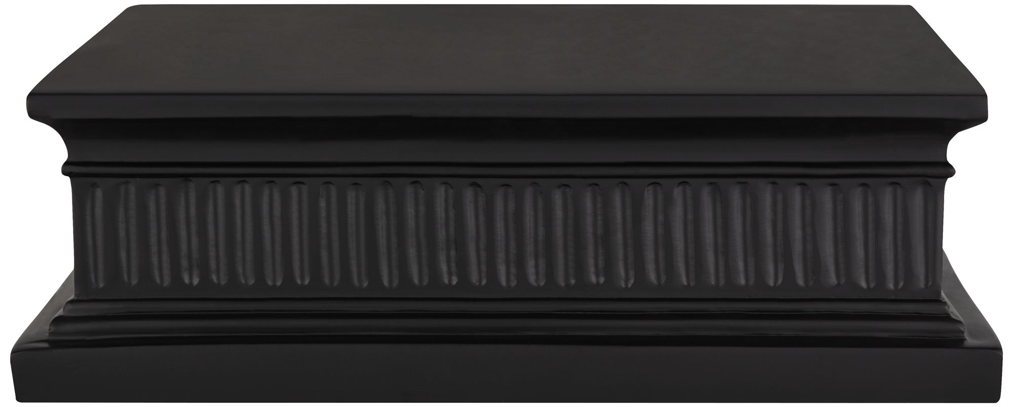 Image 5 13" Square Black Finish Pedestal Lamp Riser more views