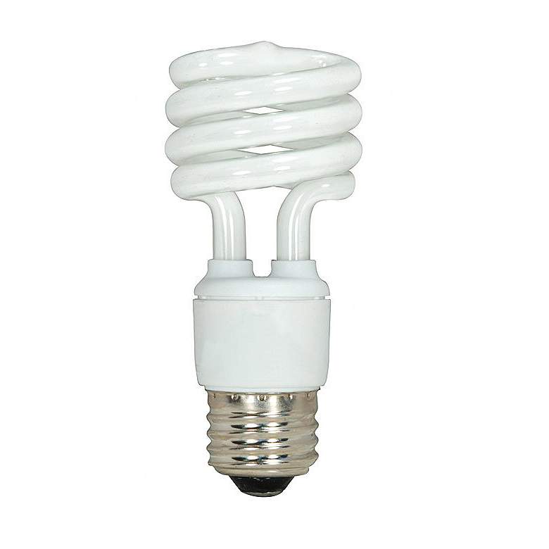 Image 1 13 Watt Mini Spiral T2 Medium Base CFL Bulb