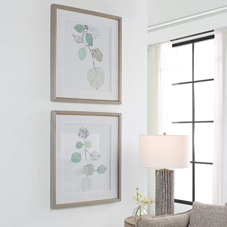 Image 1 Come What May 32 1/2"H 2-Piece Printed Framed Wall Art Set in scene