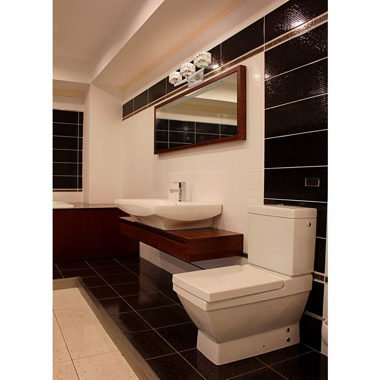Image 1 Rubicon by Z-Lite Brushed Nickel 3 Light Vanity in scene