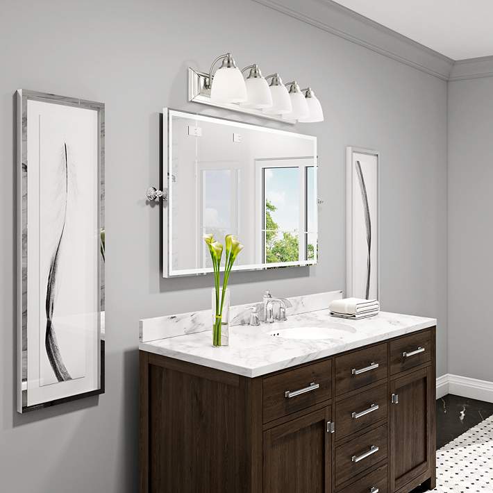 Springfield 6 Light Brushed Nickel Bath Vanity Springfield 6 Light Brushed Nickel Bath Vanity