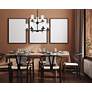 1_Haisley 31 1/2" Wide Coal 9-Light Chandelier in scene