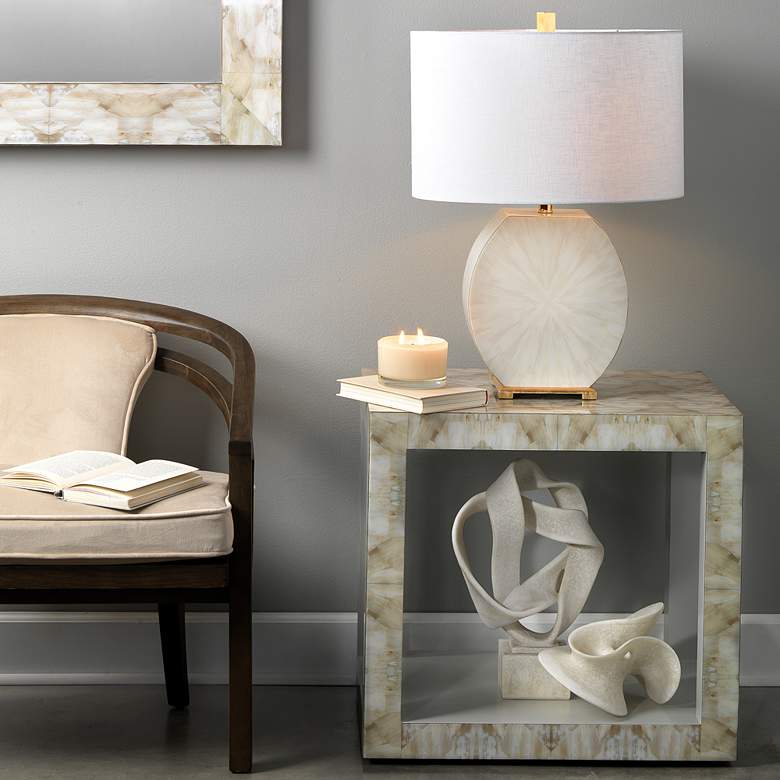 Image 1 Jamie Young Intertwined 17" High White Decorative Sculpture in scene