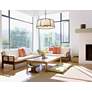 1_Lenyx 32" Wide Iron Ore 8-Light Pendant in scene