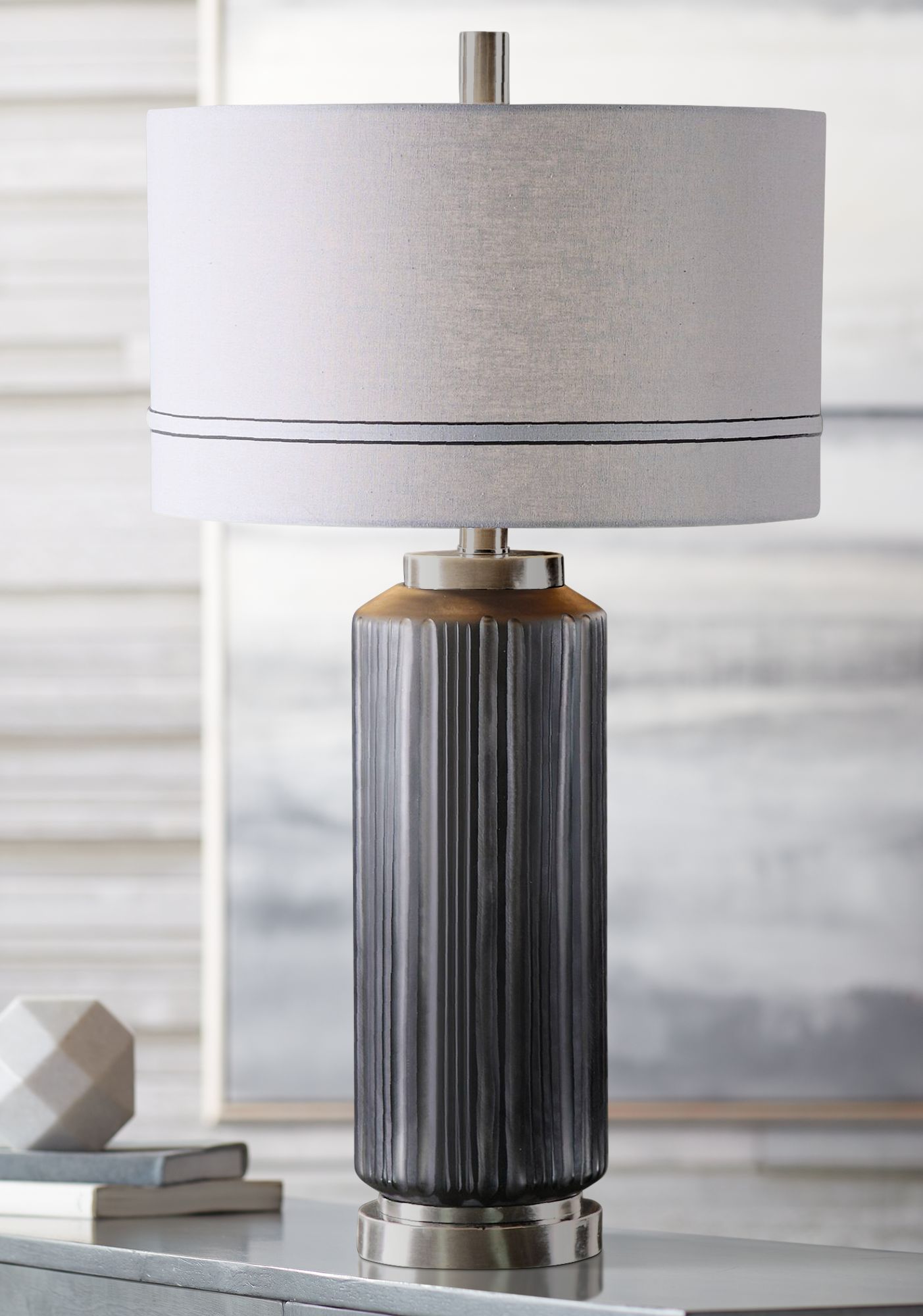 Gray, 31 In. 35 In., Contemporary, Table Lamps Lamps Plus