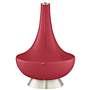 Color Plus Gillan 28&quot; Modern Glass Samba Red Table Lamp