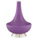 Color Plus Gillan 28&quot; Modern Glass Passionate Purple Table Lamp