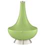 Color Plus Gillan 28&quot; Modern Lime Rickey Green Glass Table Lamp