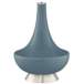 Smoky Blue Gillan Glass Table Lamp
