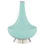 Color Plus Gillan 28&quot; High Modern Cay Blue Glass Table Lamp