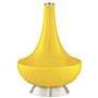 Citrus Yellow Gillan Modern Glass Table Lamp by Color Plus