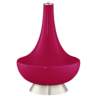 French Burgundy Gillan Glass Table Lamp