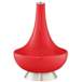 Color Plus Gillan 28&quot; Modern Glass Poppy Red Table Lamp