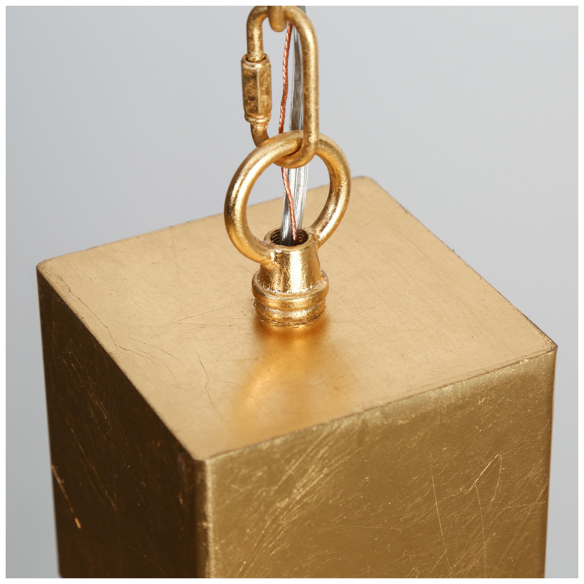 Image 4 14 3/5" High Gold Texture Glass Mini Pendant more views