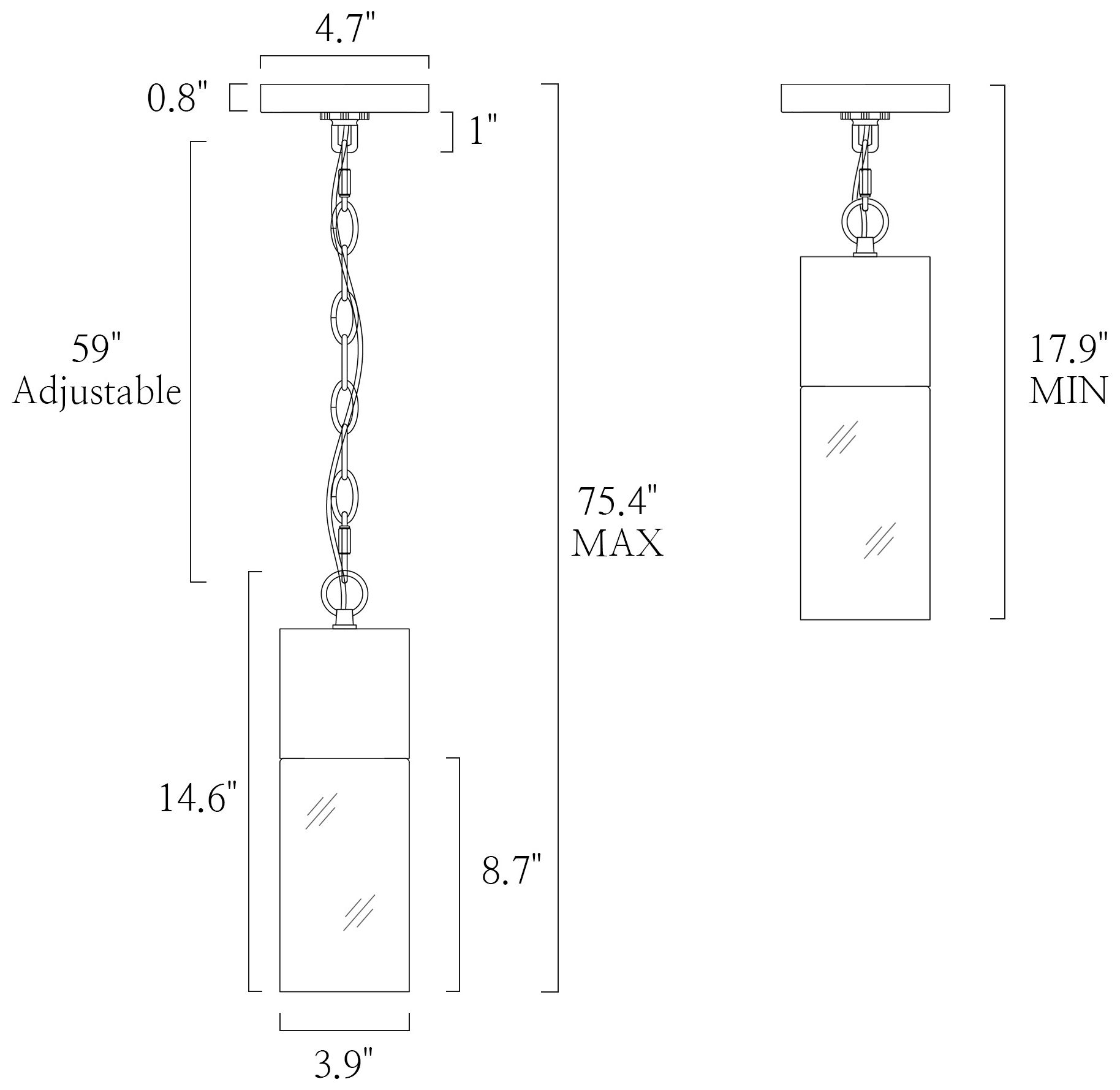 Image 5 14 3/5" High Gold Texture Glass Mini Pendant more views