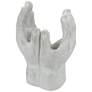 14.6" Gray Hand Statue Planter