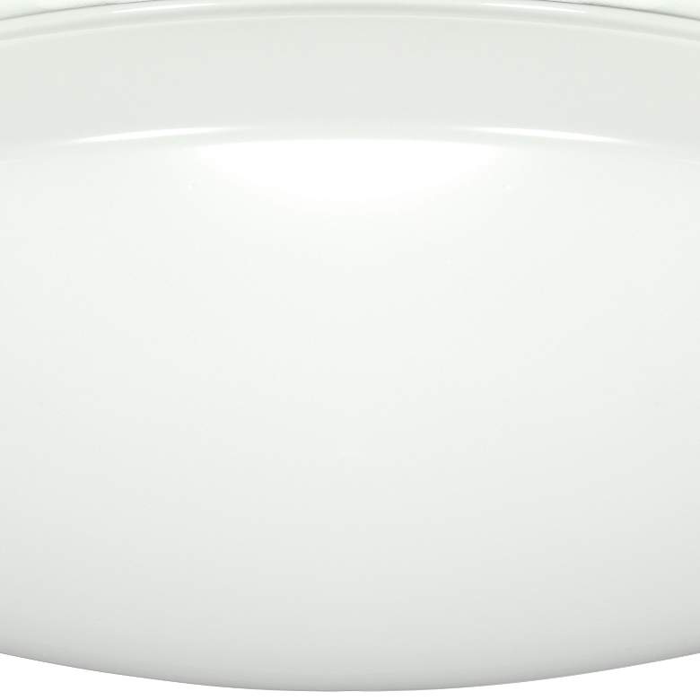 Image 2 14 in.; Flush Mounted LED Light; Fixture; White Finish; 120-277V more views