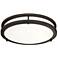 14-in LED Decorative Two Ring Fixture Bronze