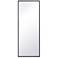14-in W x 36-in H Metal Frame Rectangle Wall Mirror in Black
