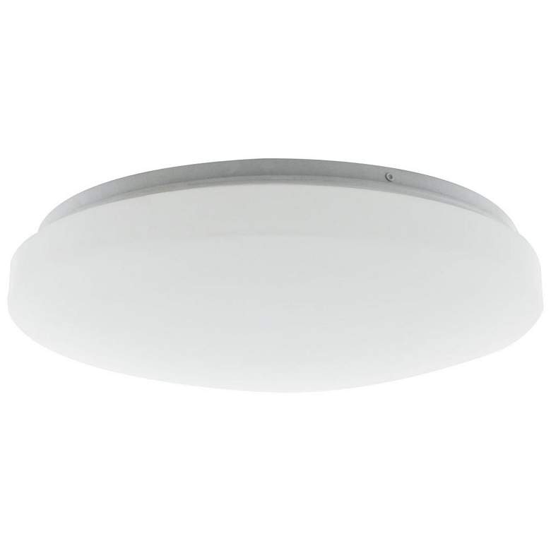 Image 1 14 inch; Acrylic Round; Flush Mounted; LED Light Fixture; CCT Selectable