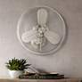 Thumbnail1 of 14" Craftmade Bellows IV Nickel Oscillating Wall Fan