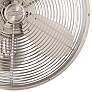 14" Craftmade Bellows IV Nickel Oscillating Wall Fan