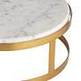 2_14" Marble and Gold Finish Pedestal Lamp Riser more views