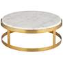 4_14" Marble and Gold Finish Pedestal Lamp Riser more views