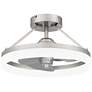 14" Quoizel Cohen Brushed Nickel LED Ceiling Fan with Remote in scene