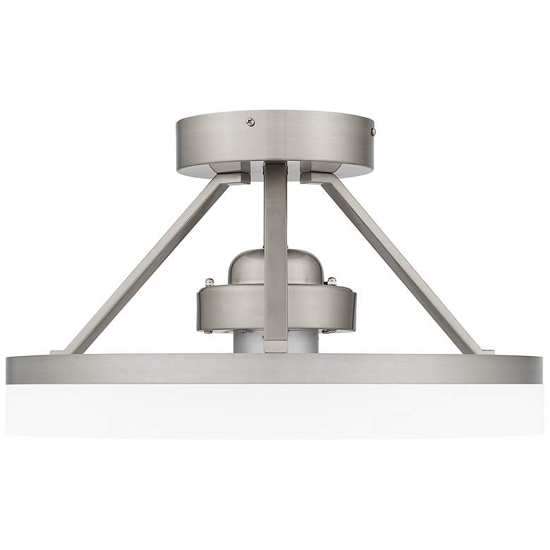 Image 4 14 inch Quoizel Cohen Brushed Nickel LED Ceiling Fan with Remote more views