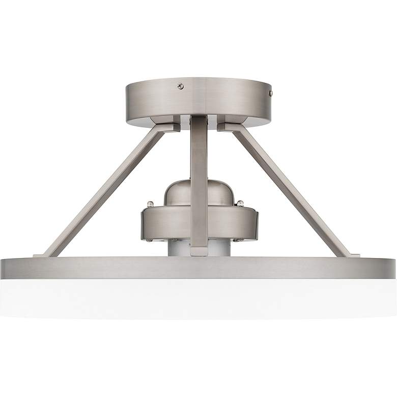 Image 6 14" Quoizel Cohen Brushed Nickel LED Ceiling Fan with Remote more views