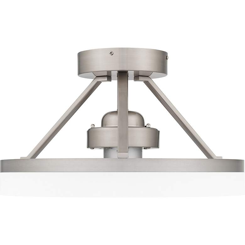 Image 5 14 inch Quoizel Cohen Brushed Nickel LED Ceiling Fan with Remote more views