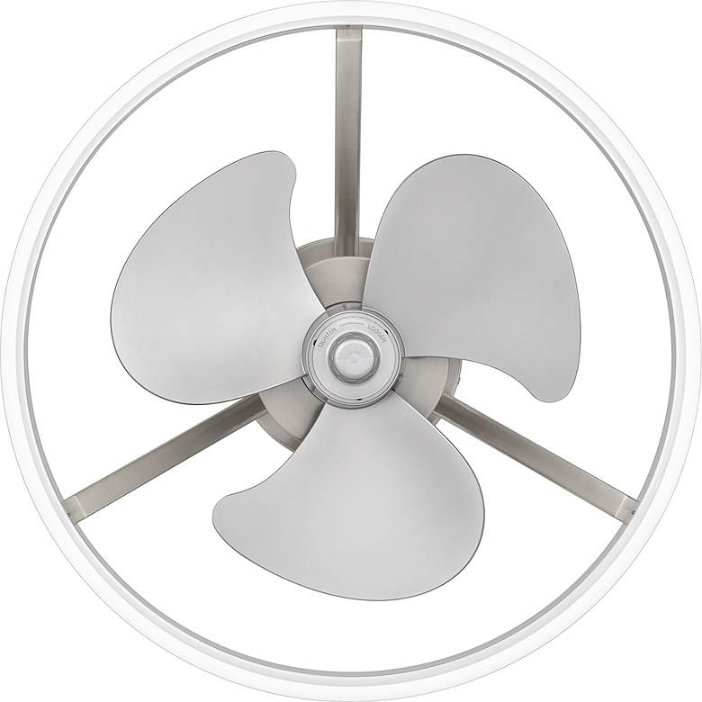Image 7 14" Quoizel Cohen Brushed Nickel LED Ceiling Fan with Remote more views