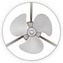 14" Quoizel Cohen Brushed Nickel LED Ceiling Fan with Remote in scene