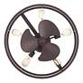 6_14" Quoizel New Harbor 5-Light Bronze Finish Fandelier Ceiling Fan more views
