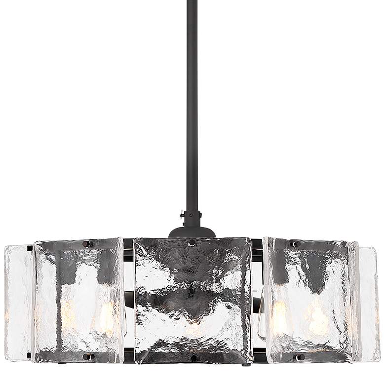 Image 1 14" Savoy House Genry Matte Black LED Fan D'Lier