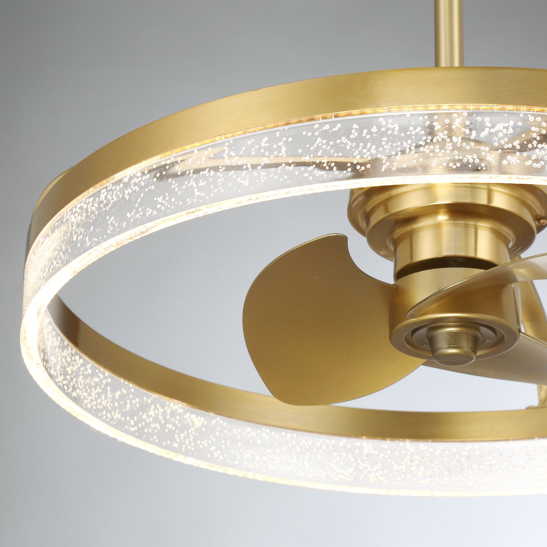 Image 2 14" Savoy House Lyria Warm Brass LED Fan D'lier (Fandelier) more views