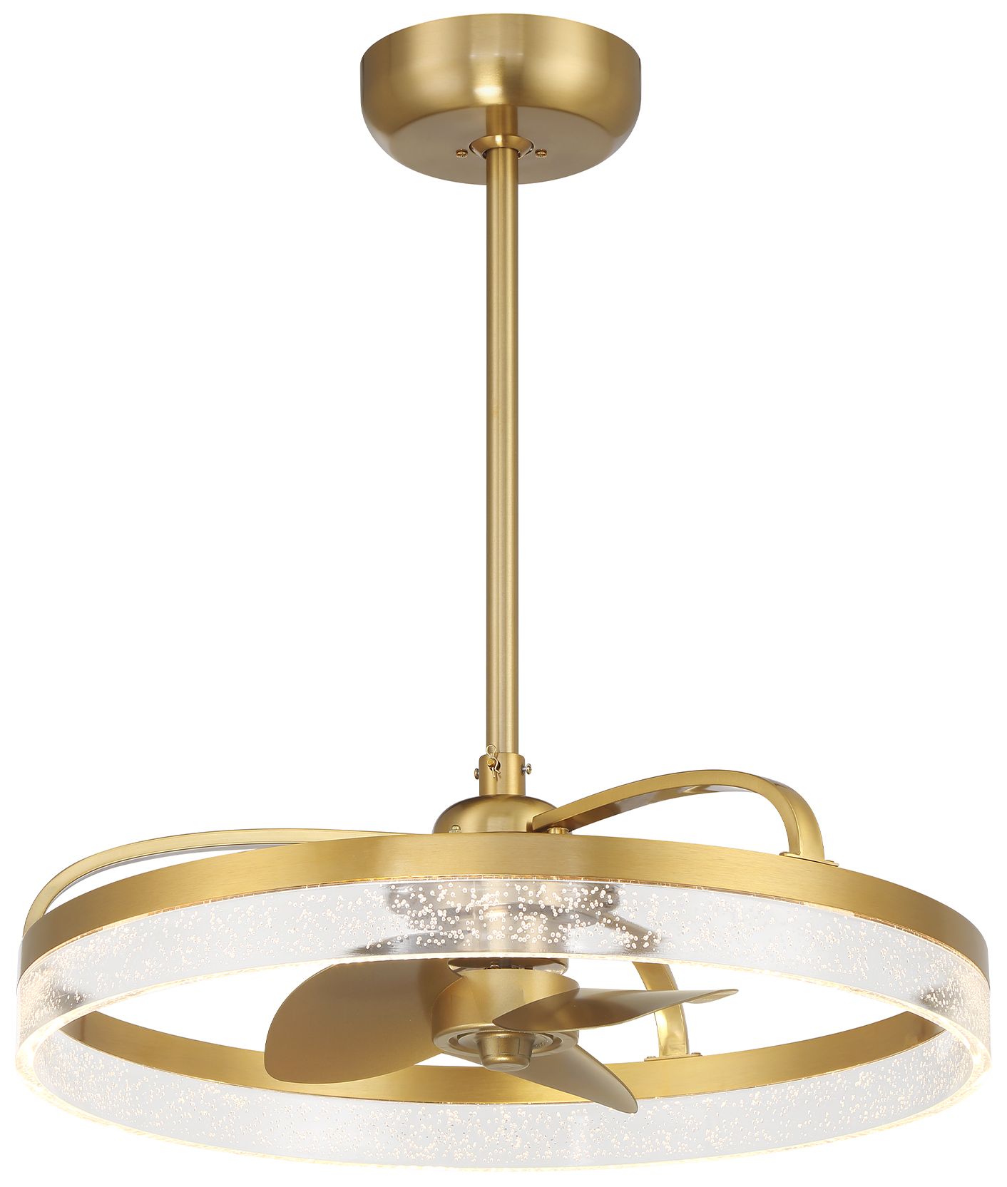 Image 3 14" Savoy House Lyria Warm Brass LED Fan D'lier (Fandelier) more views