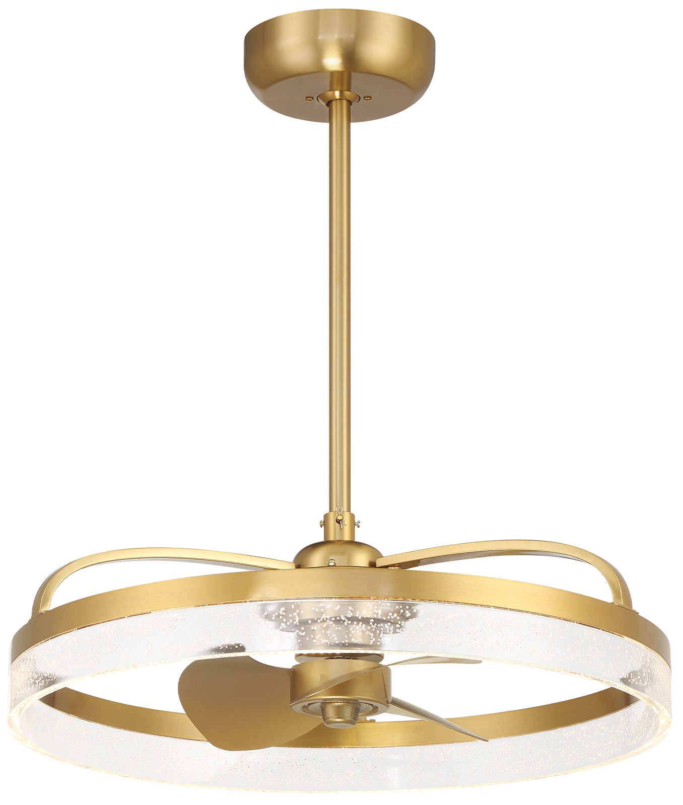 Image 6 14" Savoy House Lyria Warm Brass LED Fan D'lier (Fandelier) more views