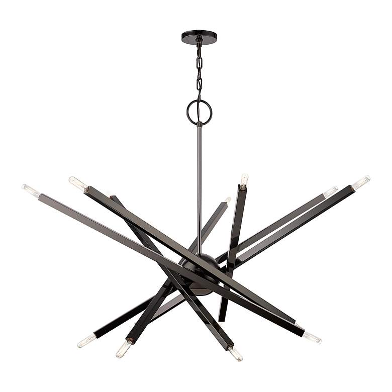 Image 4 14 Light Black Chrome Extra Large Chandelier more views