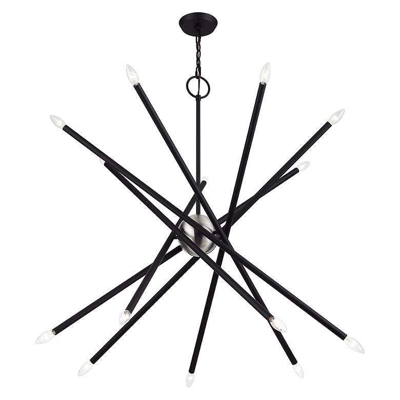 Image 4 14 Light Black Extra Large Foyer Chandelier more views