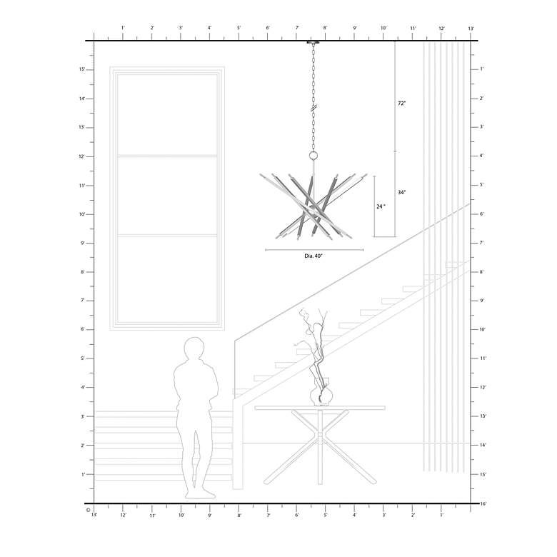 Image 5 14 Light Brushed Nickel Extra Large Foyer Chandelier more views