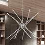 1_14 Light Brushed Nickel Extra Large Foyer Chandelier